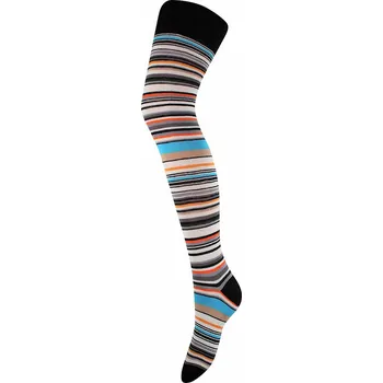 Dámské ponožky Dámské nadkolenky pruhované Fuski Boma Voxx