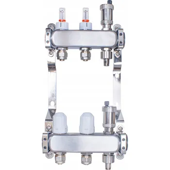 rozdělovač topení ROZDĚLOVAČ pro podlahové topení z nerezové oceli 2 okruhy sekce ocel INOX