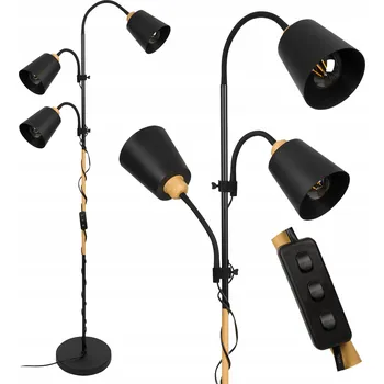 Stojací lampa Stojací lampa LEDLUX se závitem E27, 60 W, černá