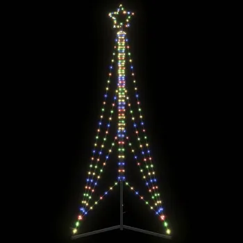 Vánoční stromek vidaXL LED vánoční stromek 483 barevných LED diod 240 cm