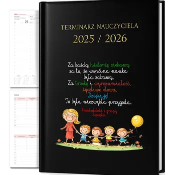 Kalendář Knižní kalendář 2026 A5 FunnyCase černý