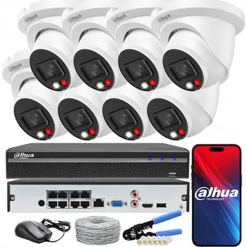 Bezpečnostní kamera Sada IP monitoringu DAHUA 8 kamer 6 Mpx 3K IPC-HDW2649TM-S-IL-0280B 8xPoE