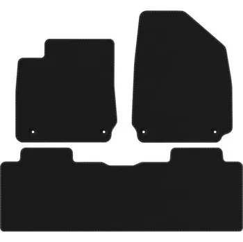 autokoberec Koberce Edecor velurové 3 ks