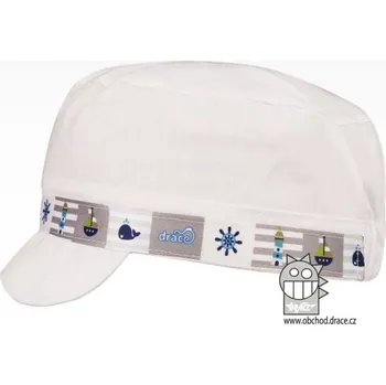 Čepice Dětská kšiltovka Fidel bílá Dráče LE03