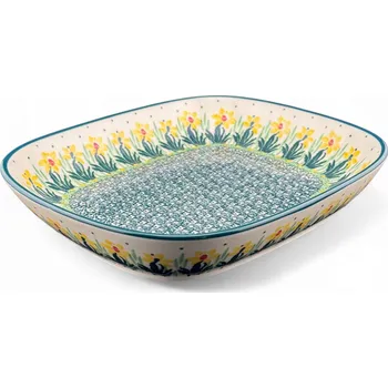 Talíř, miska na obalování narcisy 2777Q Keramika Bolesławiec