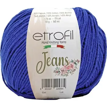 Příze Etrofil Jeans royal Modrá 019 (Příze Jeans royal Modrá 019)