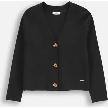 Dámský svetr Rozepínací Svetr pro Dívky Černý Elegantní Společenský Velikost 134 Coccodrillo WC5