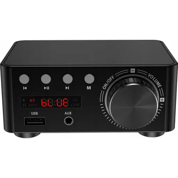 Hi-Fi komponenty Mini Hi-Fi Bluetooth 5.0 Stereo Zesilovač zvuku