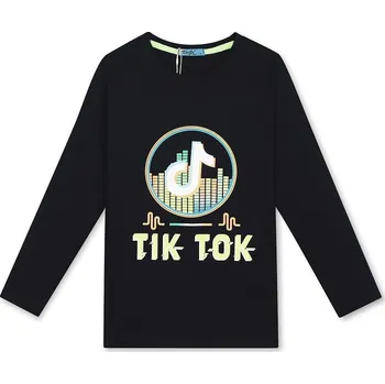 Chlapecké tričko KUGo T.T.- dlouhý rukáv - černá barva