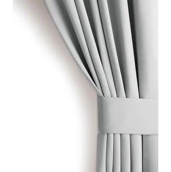 Závěs Závěs s kroužky AmeliaHome Blackout světle šedý , velikost 140x175