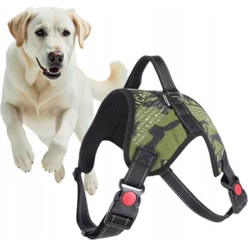 Postroj pro psa NASTAVITELNÉ MASKÁČOVÝ POSTROJE PRO PSA NA PROCHÁZKY PRODYŠNÉ S RUKOJETÍ VELIKOST L