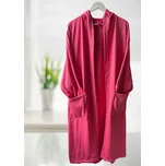 Župan s kapucí růžový