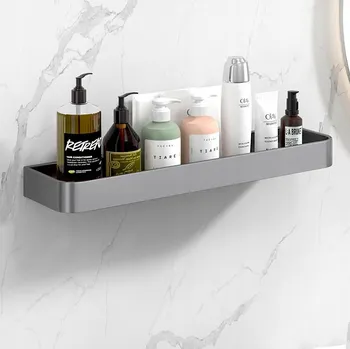 Koupelnový nábytek ZÁVĚSNÁ KOUPELNOVÁ POLICE DO SPRCHY LOFT šedá