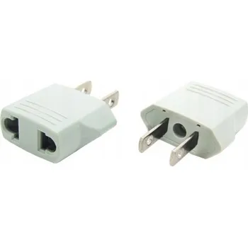 Adaptér / redukce napájení z EU na USA – bílý