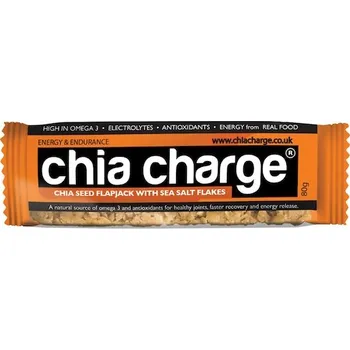 Energetické tyčinky Carbo Chia Charge Original Flapjack, přírodní chuť, 80 g, 1 ks