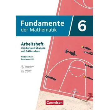 Cizí jazyk Fundamente der Mathematik 6. Schuljahr - Ausgabe Niedersachsen ab 2024 - Arbeitsheft mit Erklärfilmen und digitalen Übungen
