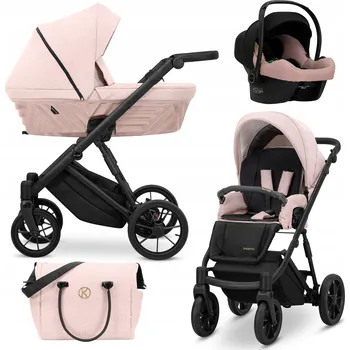 Kočárek Ivento Růžový Dětský Kočárek 3v1 Kunert