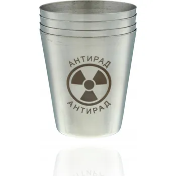 Sklenice Sklenice na vodku Blue Collection šedé 30ml 4 ks