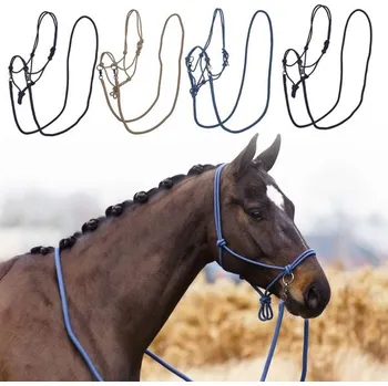 Vybavení pro koně Ohlávka provazová Imperial Riding Free Ride s otěžemi