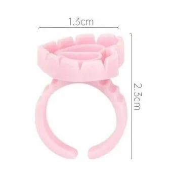 Držák na lepidlo na nehty Prsteny na tetování Organizér na řasy