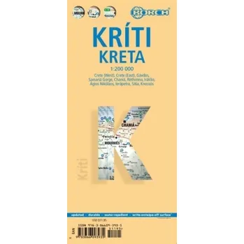 Borch Map Kreta. Kriti. Crete