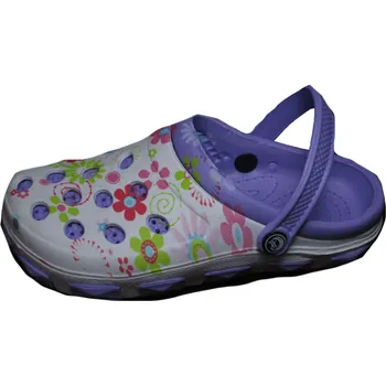 Dívčí pantofle Dívčí gumové nazouváky Listar - fialová barva