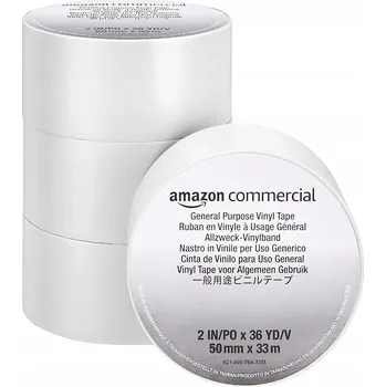 Lepicí páska Amazon Commercial Pásky 50 mm x 33 m bílé 4 kusy