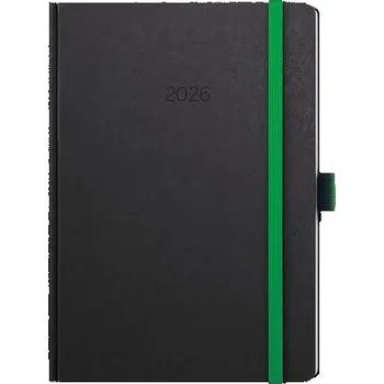 Diář BALOUŠEK TISK Diář týdenní - Oskar - Nora - A5 - zelená 2026 / 20,5cm x 14,3cm / BTO20-5-26