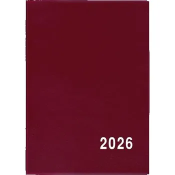 Diář BALOUŠEK TISK Diář měsíční - Anežka - PVC - bordó 2026 / 10cm x 7cm / BMA1-3-26
