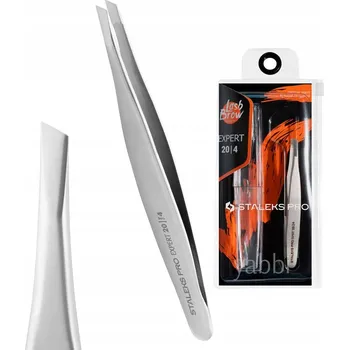 Péče o řasy a obočí Staleks Pro Expert Šikmá pinzeta na obočí TE-20/4