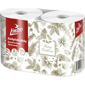Utěrka LINTEO VÁNOČNÍ PAPÍROVÉ UTĚRKY 2 role 60M XXL 2 vrstvy