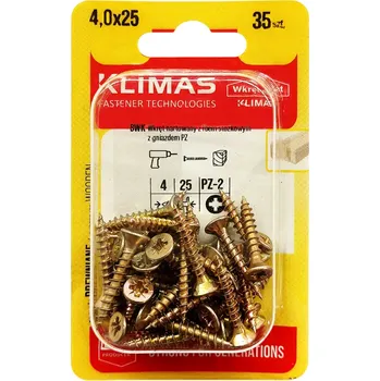 Vrut Vrut PZ se zápustnou hlavou – celý závit 4X25 (35ks/blistr)