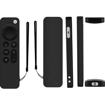 APPLE TV 4K SIRI REMOTE 2021, TV 4K SIRI REMOTE 2022 silikonový obal - barva černá