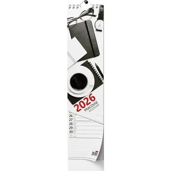 Kancelář BALOUŠEK TISK Kalendář nástěnný Kravata - Pracovní 2026 / 46cm x 11cm / BNB2-26