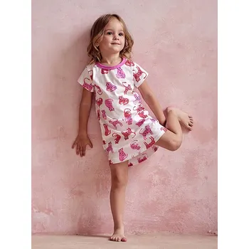 Dámská noční košile Dívčí noční košile Taro růžová, vel.