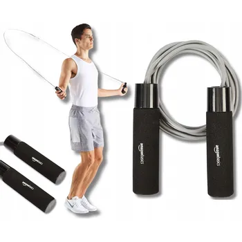 Švihadlo Švihadlo z plastu Amazon Basics, 2,74 m, černé