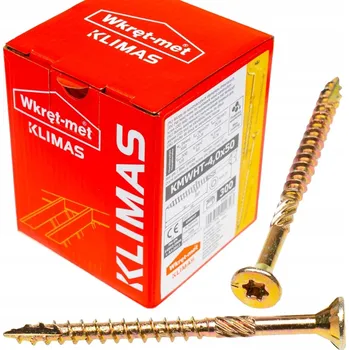 Spojovací materiál Vrut konstrukční se zápustnou hlavou TX 4X50 (300ks/bal.)