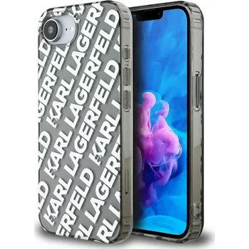 Pouzdro na mobilní telefon Zadní kryt KARL LAGERFELD IML Repeat Logo pro iPhone 16e silver