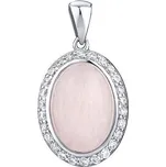 Stříbrný přívěsek s přírodním Růženínem JST16919R