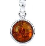 Stříbrný přívěsek s přírodním jantarem AAJP2FG4