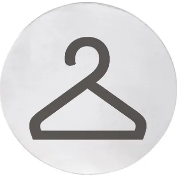 Dávkovač mýdla Cedule šatna, Ø 75mm, nerez mat