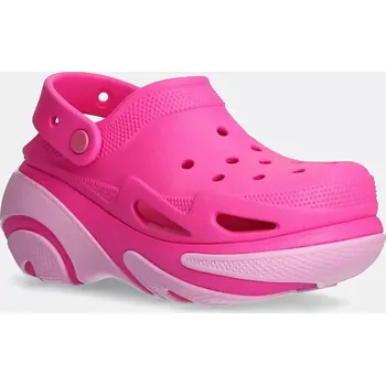 Dámské pantofle Pantofle Crocs Bubble Crush Clog, 39/40, růžová, 43X