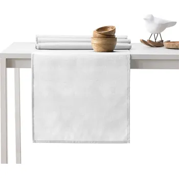 ubrus Sada ubrusu a běhounu na stůl AmeliaHome VESTA 115x300+35x300 cm bílá