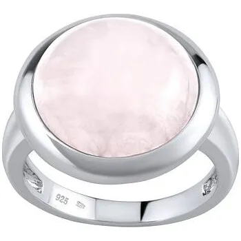 Prsten Stříbrný prsten s přírodním Růženínem velikost obvod 56 mm JST11496RU-obvod 56 mm