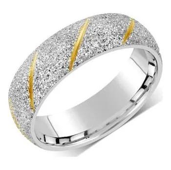 Prsten L'AMOUR snubní prsten z chirurgické oceli pro muže i ženy velikost obvod 54 mm RRC22799-obvod 54 mm