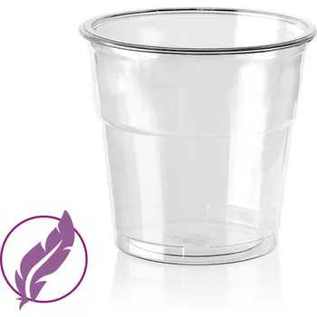 Jednorázové nádobí Kelímek plastový 0,3 l (R-PET) průhledný (pr. 95 mm) (50 ks)
