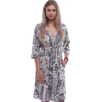 Dámský župan Hnědý i béžový lehký dámský župan Theoris 1G0651 hnědá m