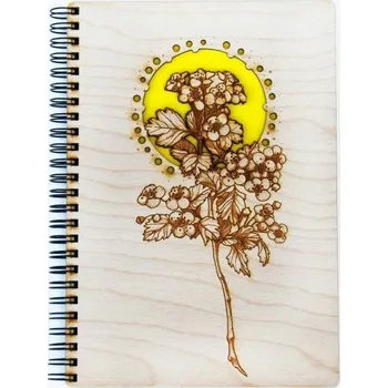 Jarlsen dřevěný zápisník A5 Hloh linkovaný