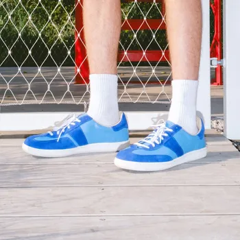 Dámské tenisky Botas Iconic La Manche 71 - Dámské kožené tenisky / botasky modré | česká výroba ze Zlína 36 EU