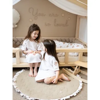 Hrací deka Hrací podložka - béžová s medvídky